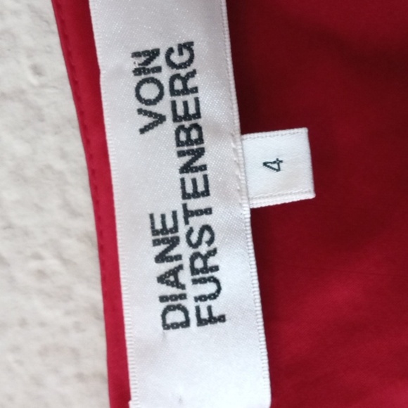 Diane Von Furstenberg Red Dress NEW Label Last Fall - Picture 4 of 6